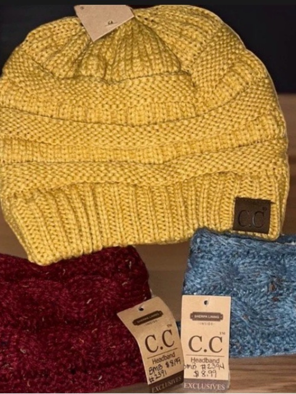 3 piece bundle of brand new CC Beanies #379